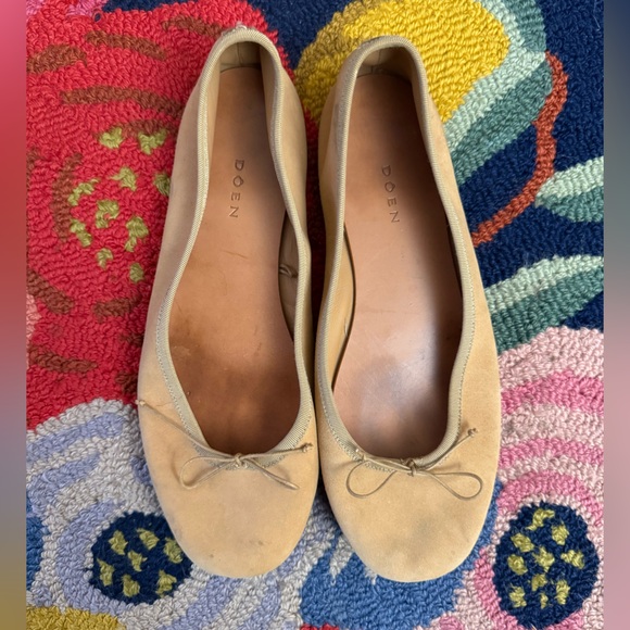 Doen Tan Ballerina Flats - Picture 1 of 6